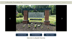 Desktop Screenshot of lafayettetwp.org
